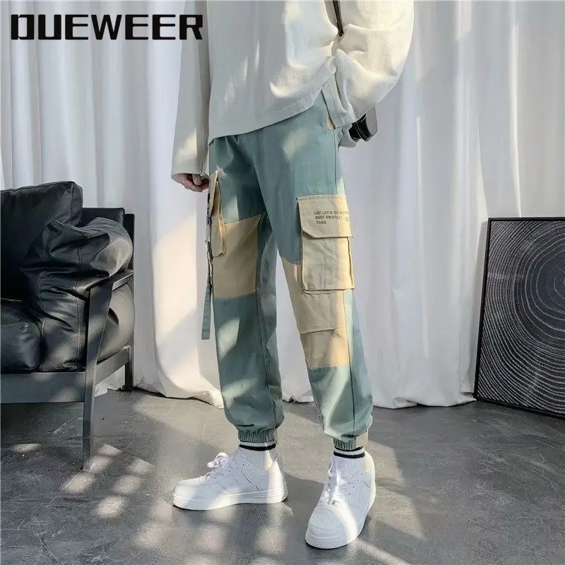 DUEWEER Casual Pants Men's Overalls Spring And Autumn Splicing Ins Korean Style Trendy Loose Versatile Cargo Trousers Streetwear
DUEWEER Casual Pants Men's Overalls Spring And Autumn Splicing Ins Korean Style Trendy Loose Versatile Cargo Trousers Streetwear