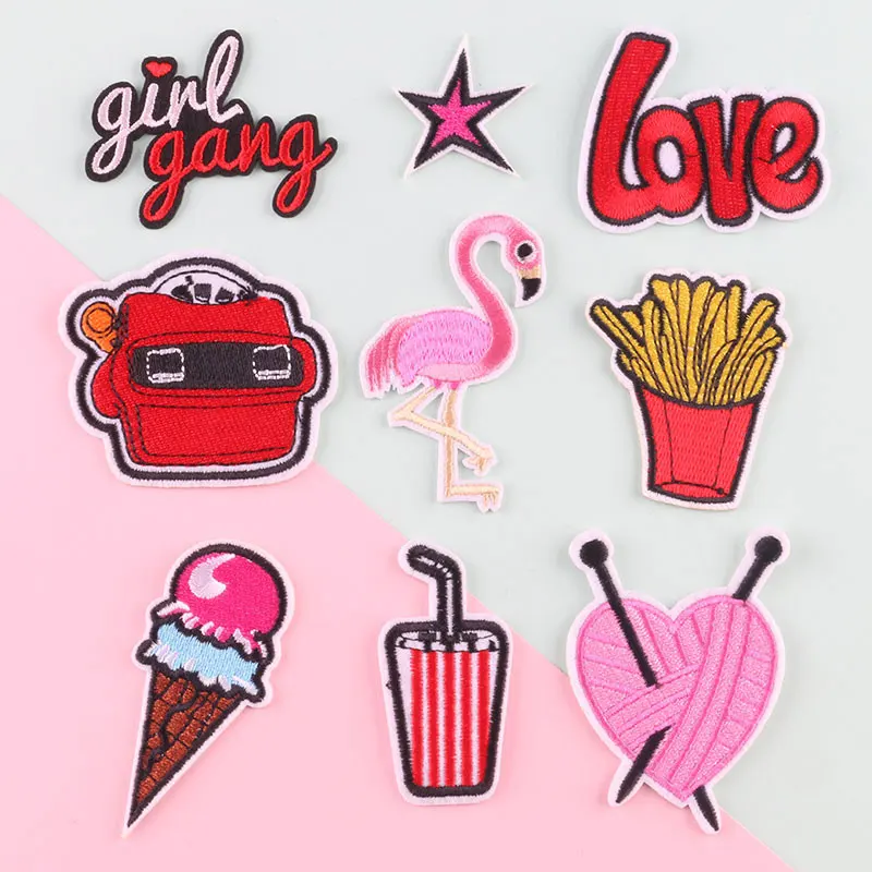 Embroidered Cloth Badge Cartoon Flamingo Alphabet Ice Cream Ironing Patch Hat Bag Clothing Accessory DIY Clothes Decorative
Embroidered Cloth Badge Cartoon Flamingo Alphabet Ice Cream Ironing Patch Hat Bag Clothing Accessory DIY Clothes Decorative