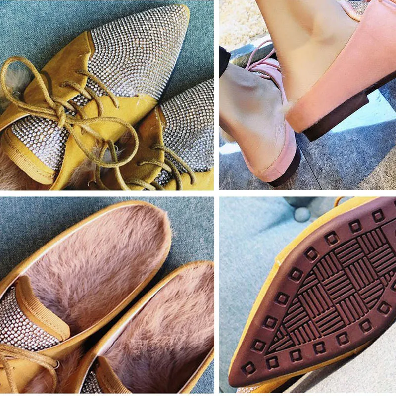 Furry Slippers Ladies Fur Slides Home Shoes Women 2018 Female Shoes Outdoor Falts Mules Crystal Indoor Slippers Fashion 
Furry Slippers Ladies Fur Slides Home Shoes Women 2018 Female Shoes Outdoor Falts Mules Crystal Indoor Slippers Fashion