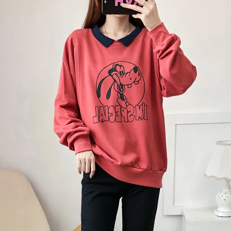 Nursing Clothing Women's Sweatshirt For Feeding Long-Sleeved Terry Hoodies Fake Lapels Dog Print Maternity Clothes 5061B
Nursing Clothing Women's Sweatshirt For Feeding Long-Sleeved Terry Hoodies Fake Lapels Dog Print Maternity Clothes 5061B