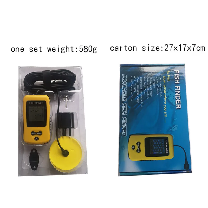 Color Screen High-resolution Sonar Wired Fish Finder Handheld Portable Backlight Sonar Depth Finder Fishing Gear MJ
Color Screen High-resolution Sonar Wired Fish Finder Handheld Portable Backlight Sonar Depth Finder Fishing Gear MJ