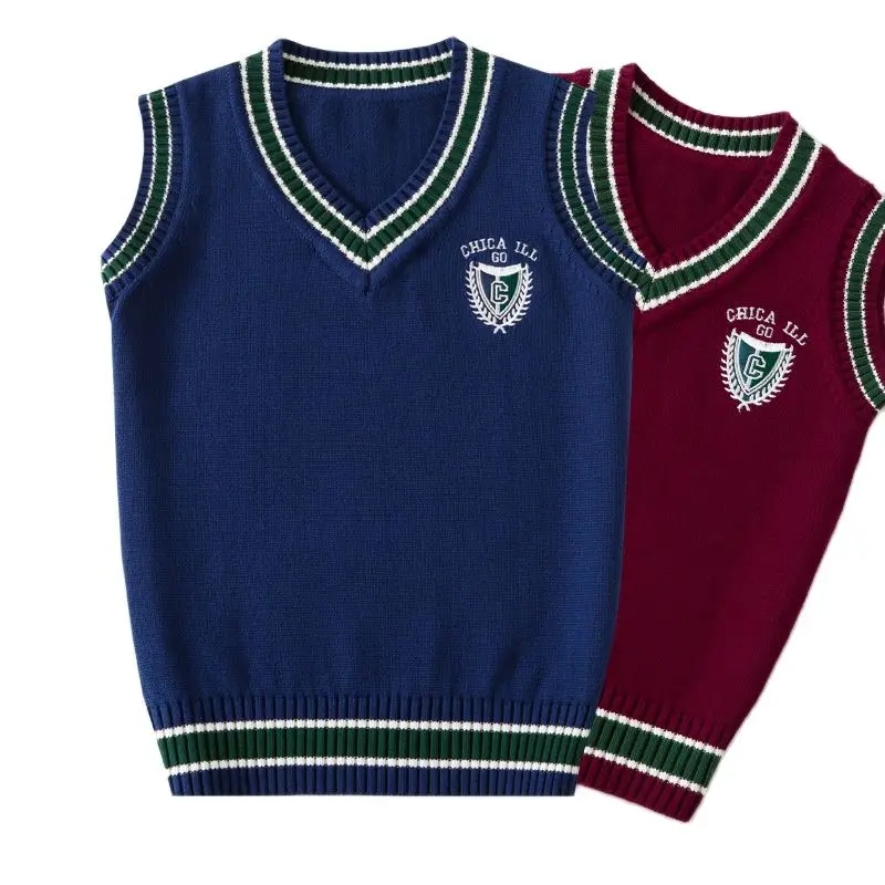 A201 Children Autumn and Winter Clothing Men's and girls' Vest children's V Neckline Thickened Sweaters Vest 
A201 Children Autumn and Winter Clothing Men's and girls' Vest children's V Neckline Thickened Sweaters Vest