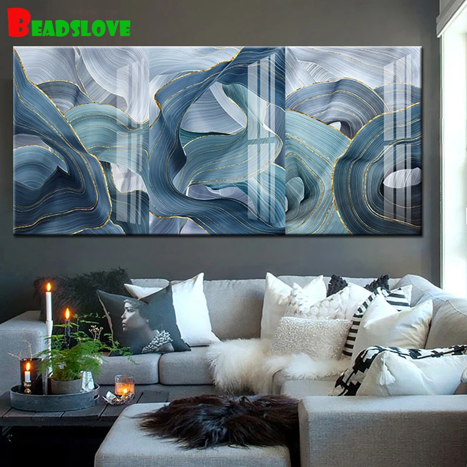 Сине-зеленые золотые волнистые геометрические плакаты, новинка, китайская Алмазная 5d картина «сделай сам», полноразмерная круглая вышивка,... 
Сине-зеленые золотые волнистые геометрические плакаты, новинка, китайская Алмазная 5d картина «сделай сам», полноразмерная круглая вышивка,...