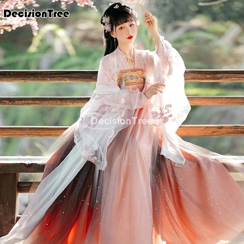 2021 hanfu Традиционный китайский национальный костюм феи Тан, женское народное платье, одежда с вышивкой в стиле древнего года, танцевальный Ха...
2021 hanfu Традиционный китайский национальный костюм феи Тан, женское народное платье, одежда с вышивкой в стиле древнего года, танцевальный Ха...