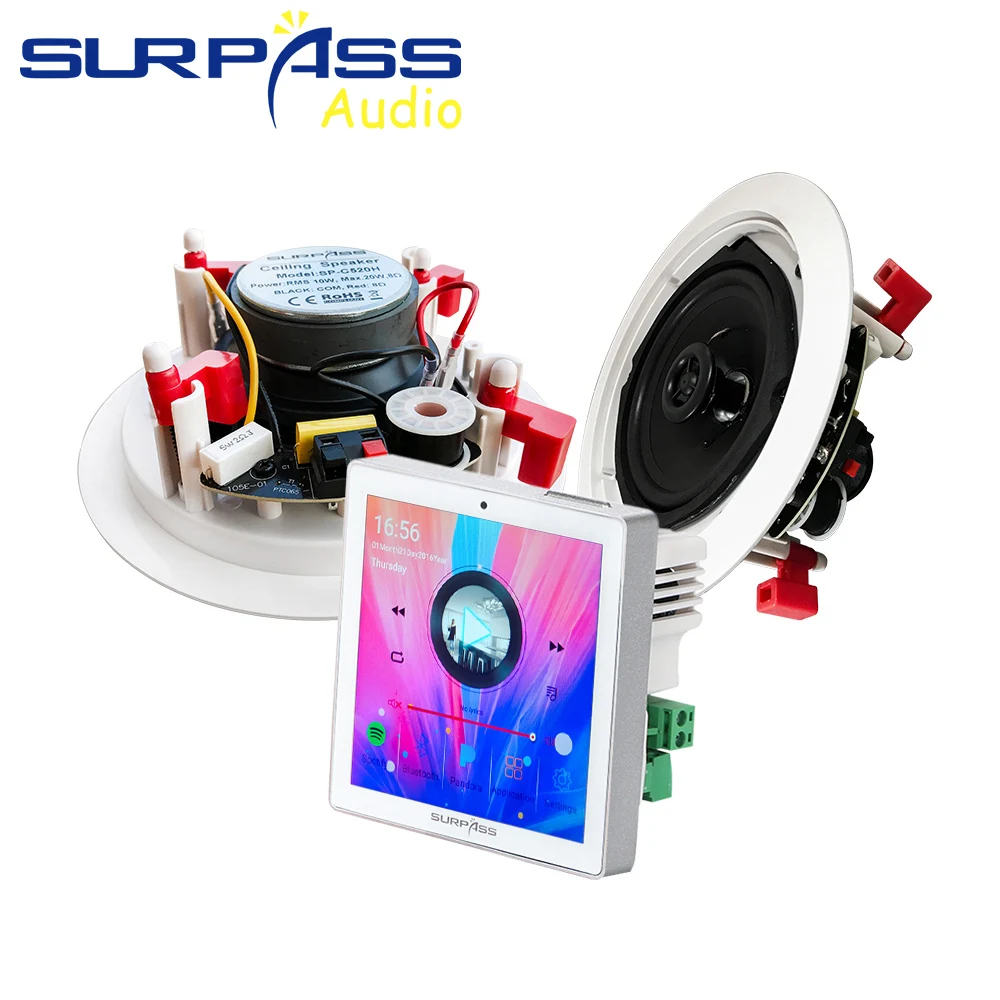 Smart Touch Screen Wall Amplifier Bluetooth WiFi Android HiFi Stereo Sound Audio PA System Ceiling Speaker Home Theater System
Smart Touch Screen Wall Amplifier Bluetooth WiFi Android HiFi Stereo Sound Audio PA System Ceiling Speaker Home Theater System