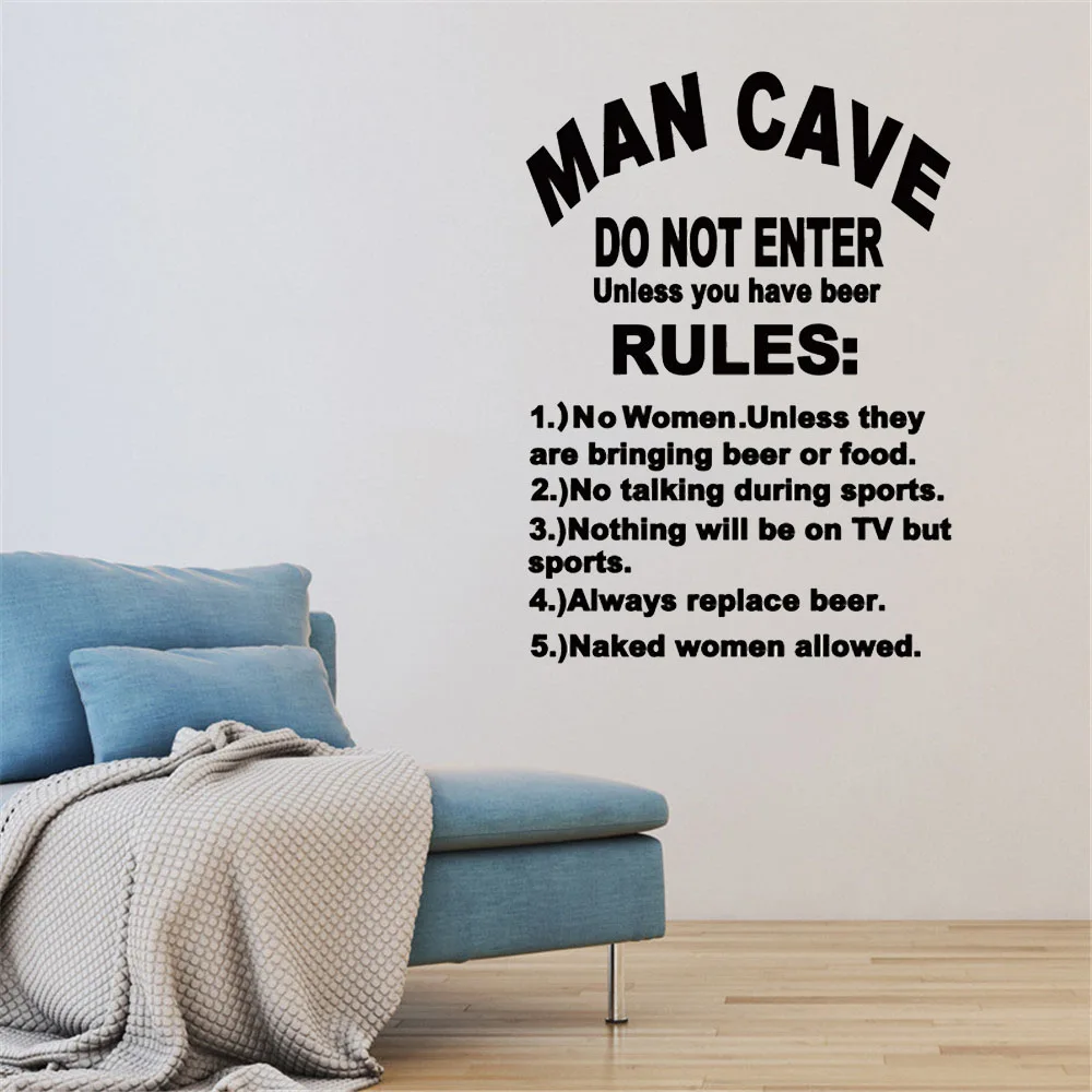 Mans Room Wall Decor Bar Wall Stickers For TV Room Bedroom Club Bar Wall Decoration Vinyl Mural Waterproof DW9724
Mans Room Wall Decor Bar Wall Stickers For TV Room Bedroom Club Bar Wall Decoration Vinyl Mural Waterproof DW9724