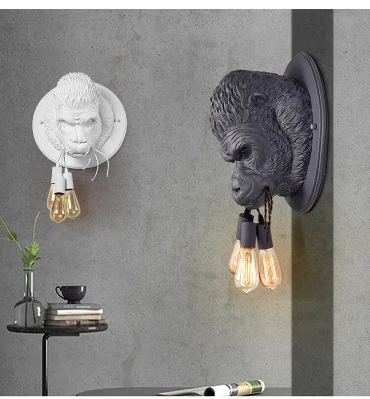 

Современная Скандинавская настенная ретро-лампа в стиле индастриал, креативный полимерный светильник для гостиной, коридора, декоративное...