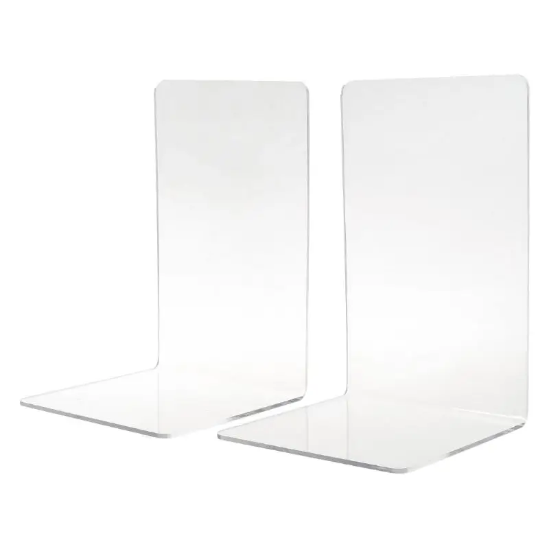2Pcs Clear Acrylic Bookends L-shaped Desk Organizer Desktop Book Holder School Stationery Office Supplies
2Pcs Clear Acrylic Bookends L-shaped Desk Organizer Desktop Book Holder School Stationery Office Supplies
