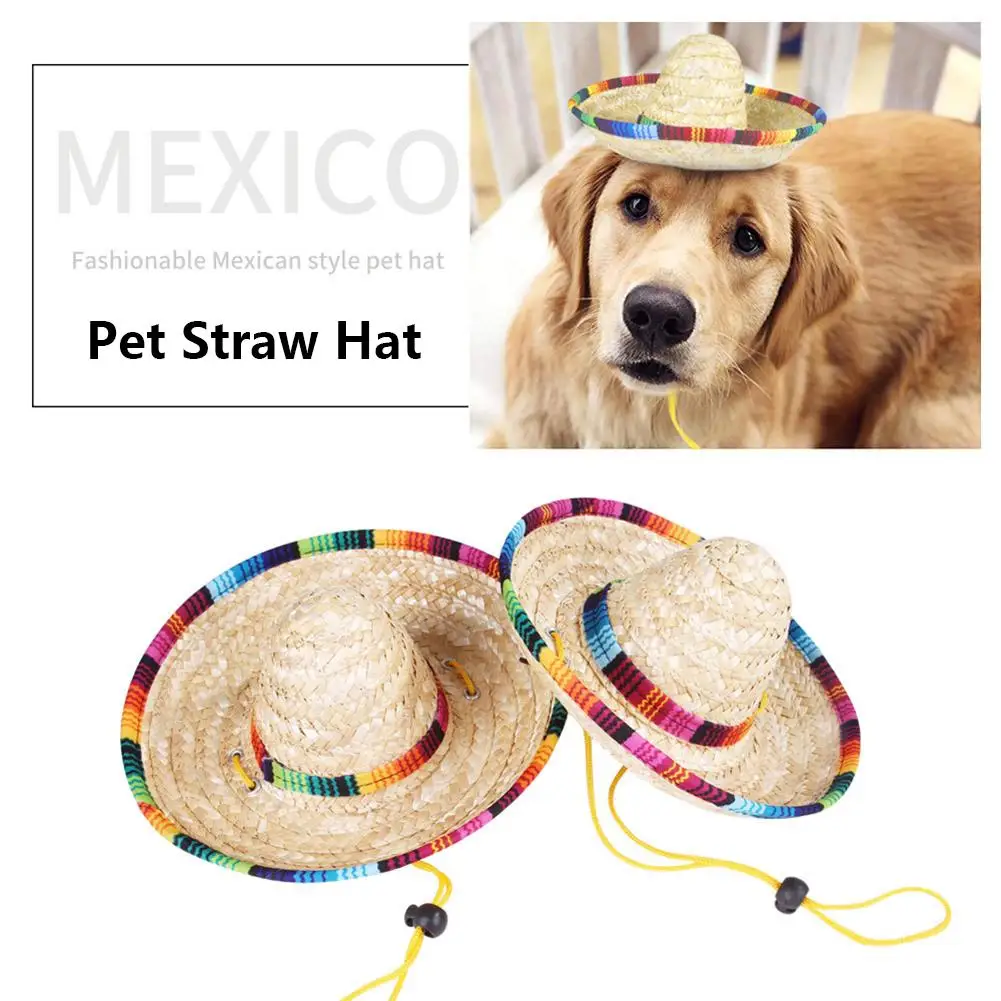 Mini Sombrero Pet Dog Cat Hat Adjustable Mini Mexican Straw Hat Party Birthday Supplies For Dog Cat
Mini Sombrero Pet Dog Cat Hat Adjustable Mini Mexican Straw Hat Party Birthday Supplies For Dog Cat