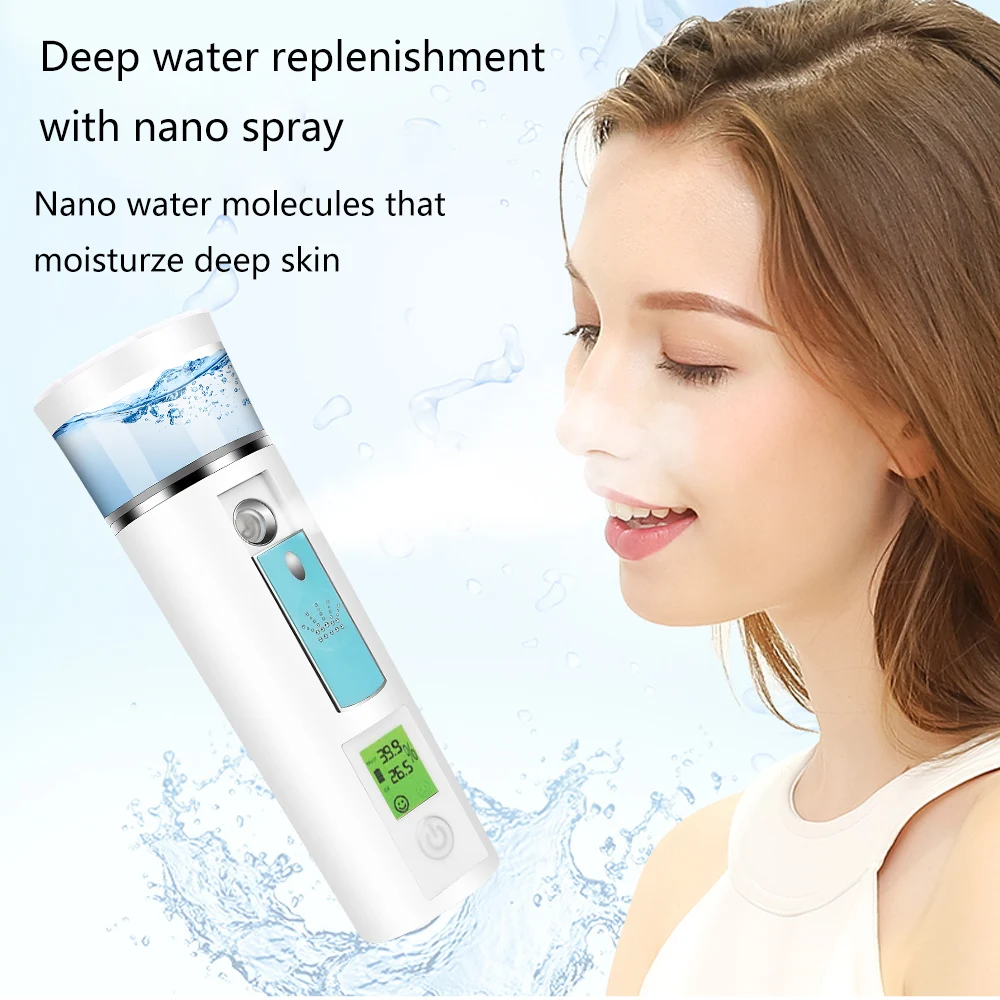 3 In 1 Portable Facial Nano Mist Sprayer Handy Facial Steamer Skin Oil Moist Tester Chargeable Moisturizing Hydrating Humidifier
3 In 1 Portable Facial Nano Mist Sprayer Handy Facial Steamer Skin Oil Moist Tester Chargeable Moisturizing Hydrating Humidifier