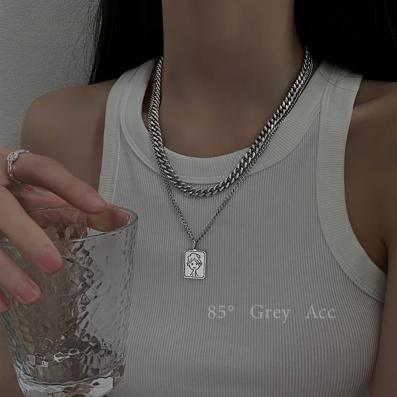 Letter Multi-layer Coin Choker Necklace Female Ins Hip-hop Link Unisex Stainless Personalized Goth Good Luck Free Shipping
Letter Multi-layer Coin Choker Necklace Female Ins Hip-hop Link Unisex Stainless Personalized Goth Good Luck Free Shipping