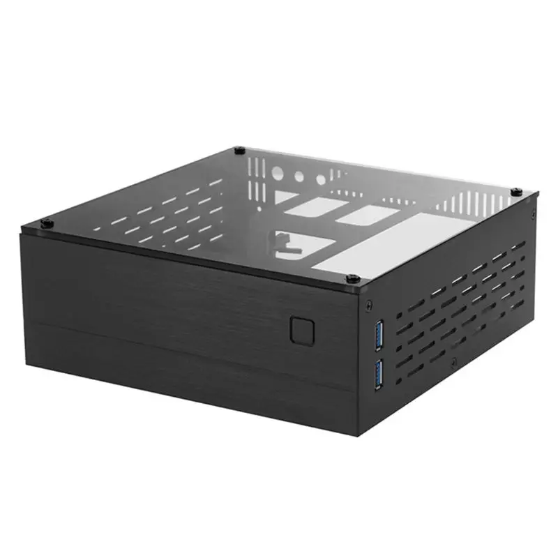 Чехол для компьютера B01 Mini ITX алюминиевый/стеклянный портфель чехол настольного
