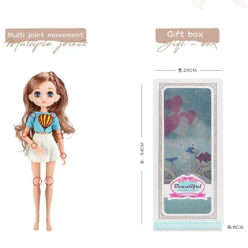 Dress Up Bjd Doll Summer Princess Doll Set Children's Play House Toy Gift Box Decoration Girl Toy Birthday Gift
Dress Up Bjd Doll Summer Princess Doll Set Children's Play House Toy Gift Box Decoration Girl Toy Birthday Gift