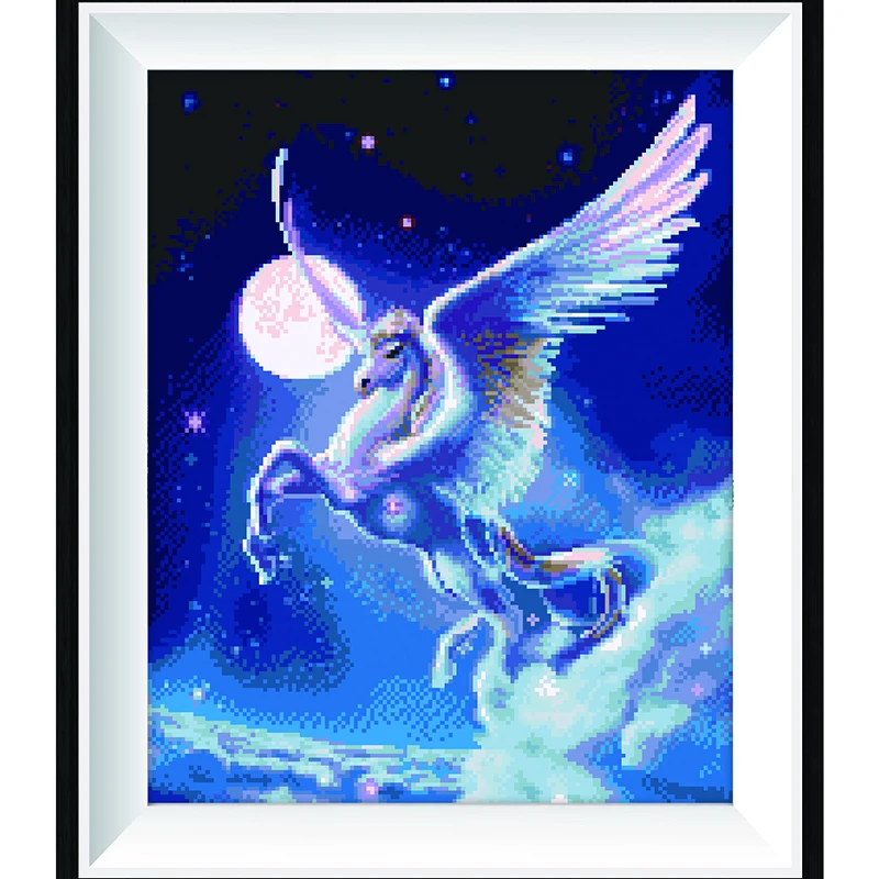 5D DIY Diamond Flying White Horse Painting Shiny Diamond 40x50 Paste Diamond Size Mural Embroidery Mosaic Home Decoration
5D DIY Diamond Flying White Horse Painting Shiny Diamond 40x50 Paste Diamond Size Mural Embroidery Mosaic Home Decoration
