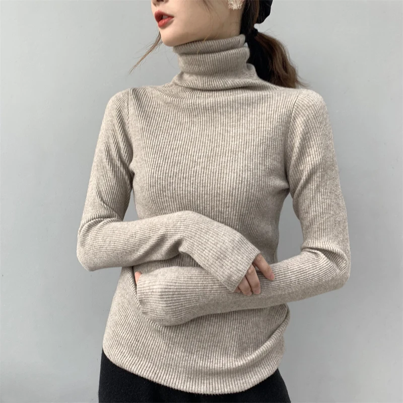 RZIV Autumn and winter women's sweater casual solid color high collar long sleeve slim sweater
RZIV Autumn and winter women's sweater casual solid color high collar long sleeve slim sweater