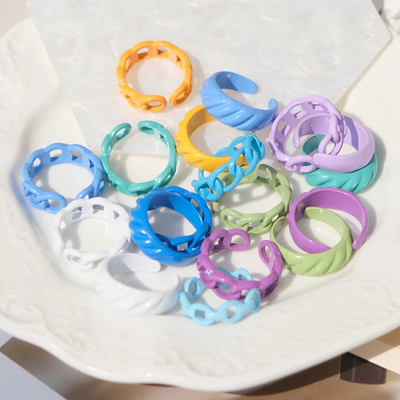 Y2k Opening Chain Ring Colorful Boho Women Korean New Ins Style Finger Ring Retro Fashion Design Wholesale Girl Jewelry Ornament
Y2k Opening Chain Ring Colorful Boho Women Korean New Ins Style Finger Ring Retro Fashion Design Wholesale Girl Jewelry Ornament