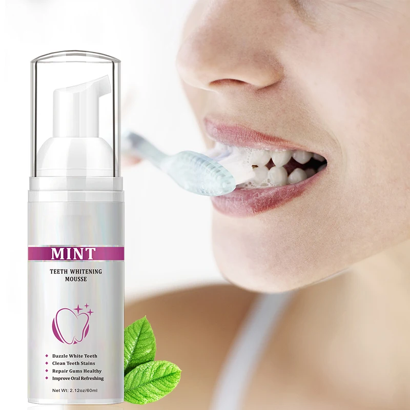 Teeth Cleansing Whitening Mousse Removes Stains Teeth Whitening Oral Hygiene Mousse Toothpaste Whitening and Staining 60ml
Teeth Cleansing Whitening Mousse Removes Stains Teeth Whitening Oral Hygiene Mousse Toothpaste Whitening and Staining 60ml