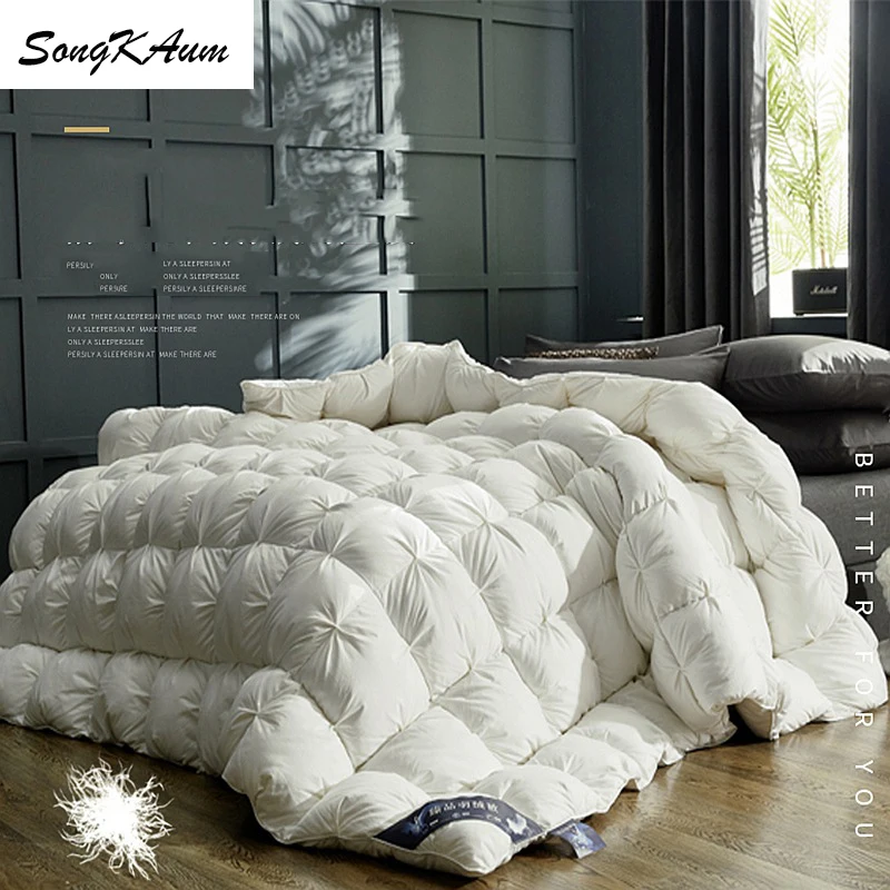 SongKAum 100 % White Goose/Duck Down Quilt High quality Five-star Hotel Twist Flower Duvets Comforters 100% Cotton Cover
SongKAum 100 % White Goose/Duck Down Quilt High quality Five-star Hotel Twist Flower Duvets Comforters 100% Cotton Cover