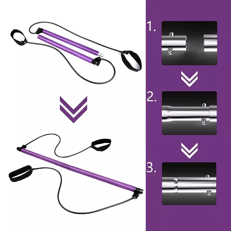 Портативная палка-Эспандер для йоги пилатеса дома тренажерного зала