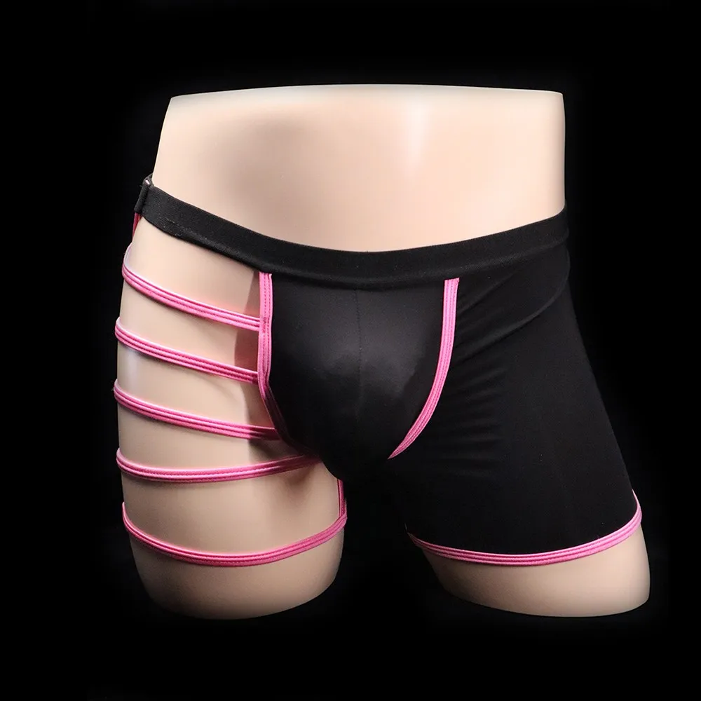 Bandage U Convex Pouch Underpants Mens Sexy Mid Rise Boxer Briefs Hollow Out Breathable Underpants Underwear Creativity Special
Bandage U Convex Pouch Underpants Mens Sexy Mid Rise Boxer Briefs Hollow Out Breathable Underpants Underwear Creativity Special