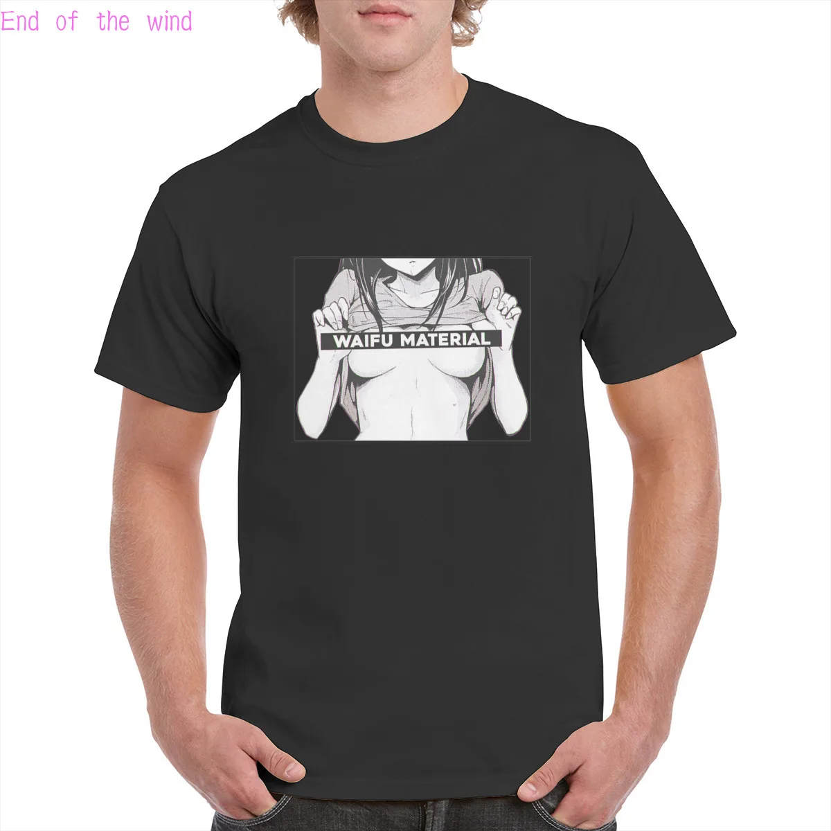 Brand Black White Sexy Chest Waifu Material t shirt Harajuku Funny Streetwear Graphic T-shirts 100% Cotton Oversized Top Female
Brand Black White Sexy Chest Waifu Material t shirt Harajuku Funny Streetwear Graphic T-shirts 100% Cotton Oversized Top Female