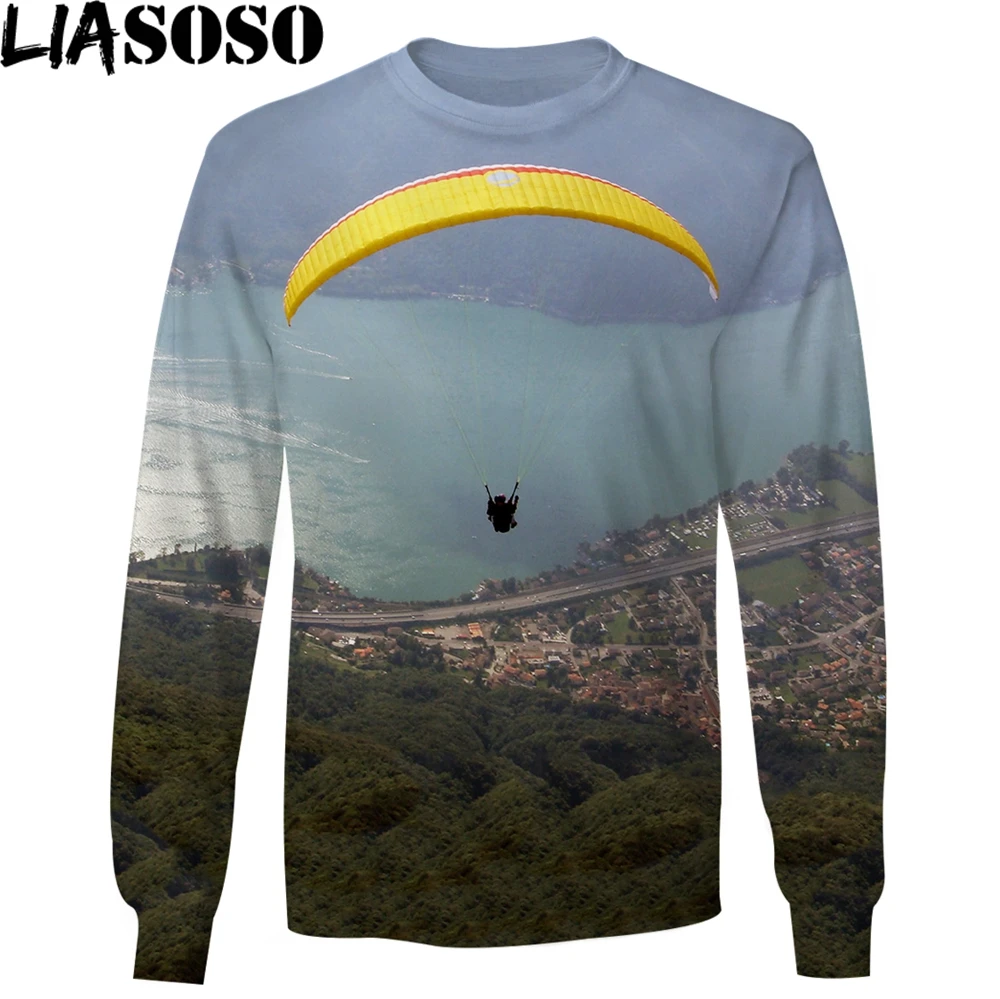 LIASOSO Paragliding Sweatershirt 3D Print Men Women Sweatshirt Unisex Oversized Long Sleeve Top Round Neck Sport Casual Clothing
LIASOSO Paragliding Sweatershirt 3D Print Men Women Sweatshirt Unisex Oversized Long Sleeve Top Round Neck Sport Casual Clothing
