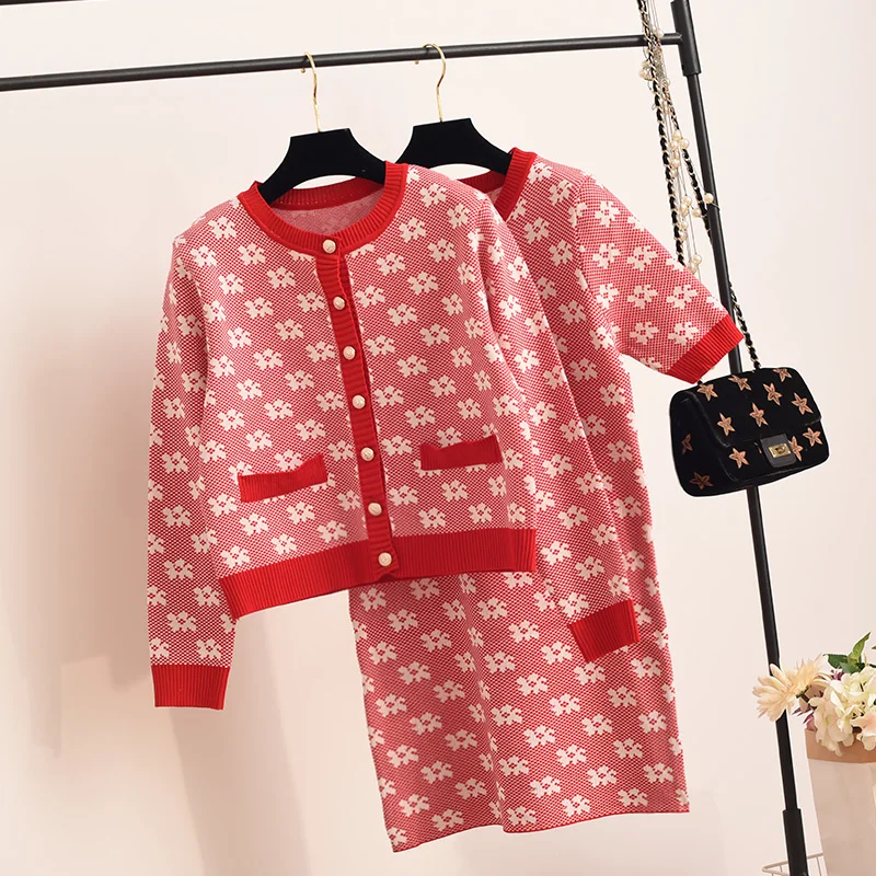 Set 2021 new women's spring and autumn net red small fragrance foreign style aging fashion knitted dress two-piece set
Set 2021 new women's spring and autumn net red small fragrance foreign style aging fashion knitted dress two-piece set