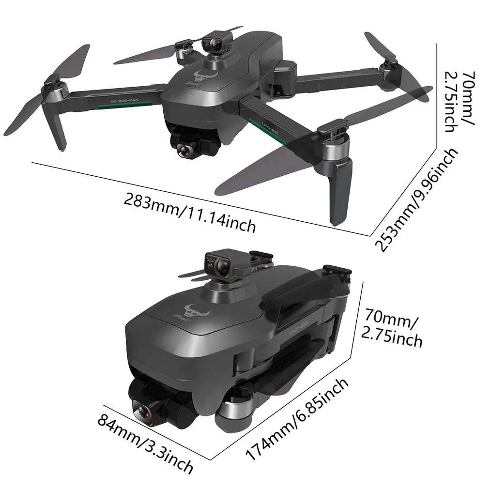 SG906 MAX GPS Drone With Wifi 4K Camera 3-Axis Gimbal Brushless Professional RC Quadcopter Obstacle Avoidance
SG906 MAX GPS Drone With Wifi 4K Camera 3-Axis Gimbal Brushless Professional RC Quadcopter Obstacle Avoidance