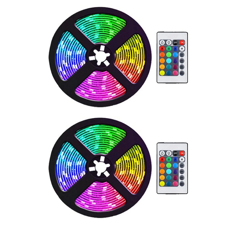 5M Led Strip Lights with 24 Keys Remote Flexible Color Changing RGB Light Strips for Bedroom DIY Decoration
5M Led Strip Lights with 24 Keys Remote Flexible Color Changing RGB Light Strips for Bedroom DIY Decoration