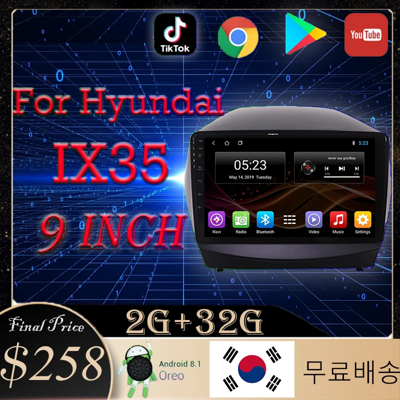 Car multimedia Player auto stereo radio navigator For Hyundai IX35 GPS tracker Navigation Android 8.1 system support Iphone 13 
Car multimedia Player auto stereo radio navigator For Hyundai IX35 GPS tracker Navigation Android 8.1 system support Iphone 13