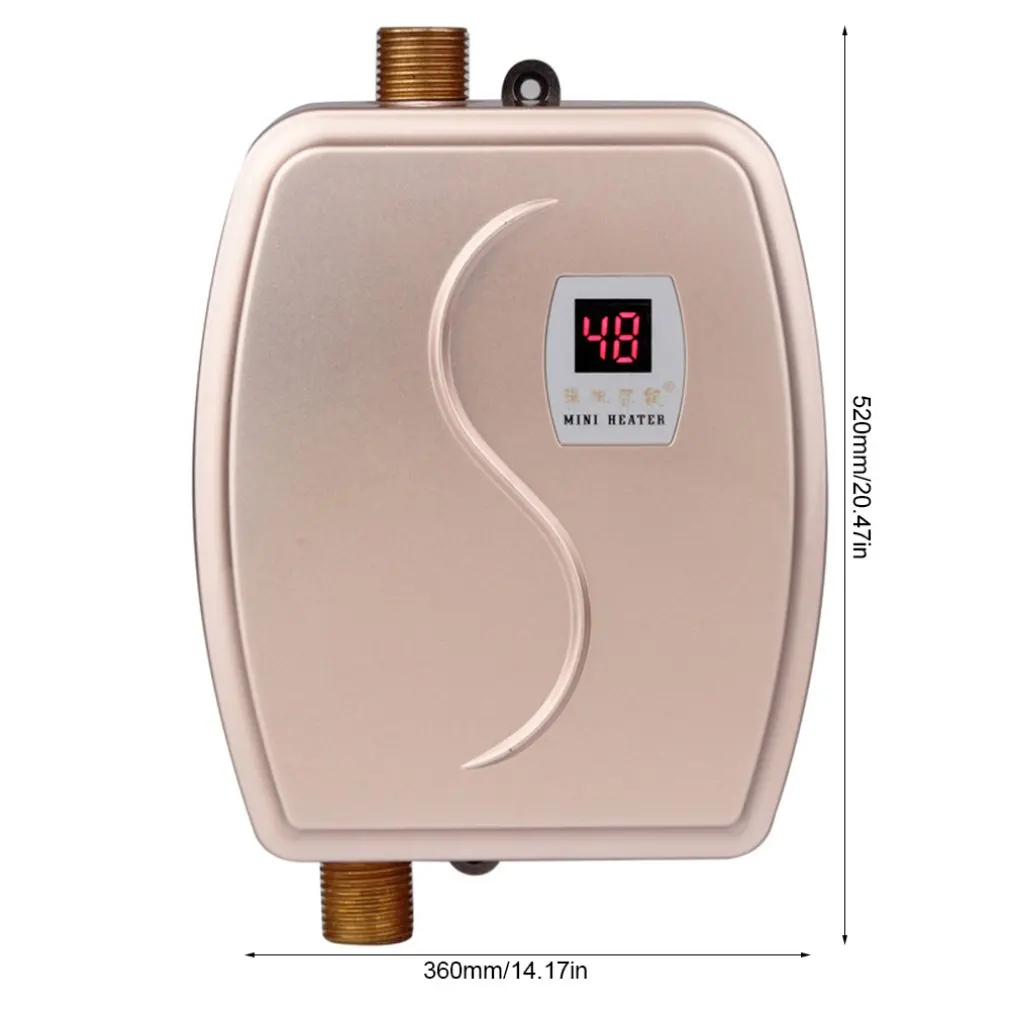 Tankless Instant Electric Hot Water Heater Shower for Home Bathroom Thermostat Flow Heater Heating Hot Shower Water
Tankless Instant Electric Hot Water Heater Shower for Home Bathroom Thermostat Flow Heater Heating Hot Shower Water