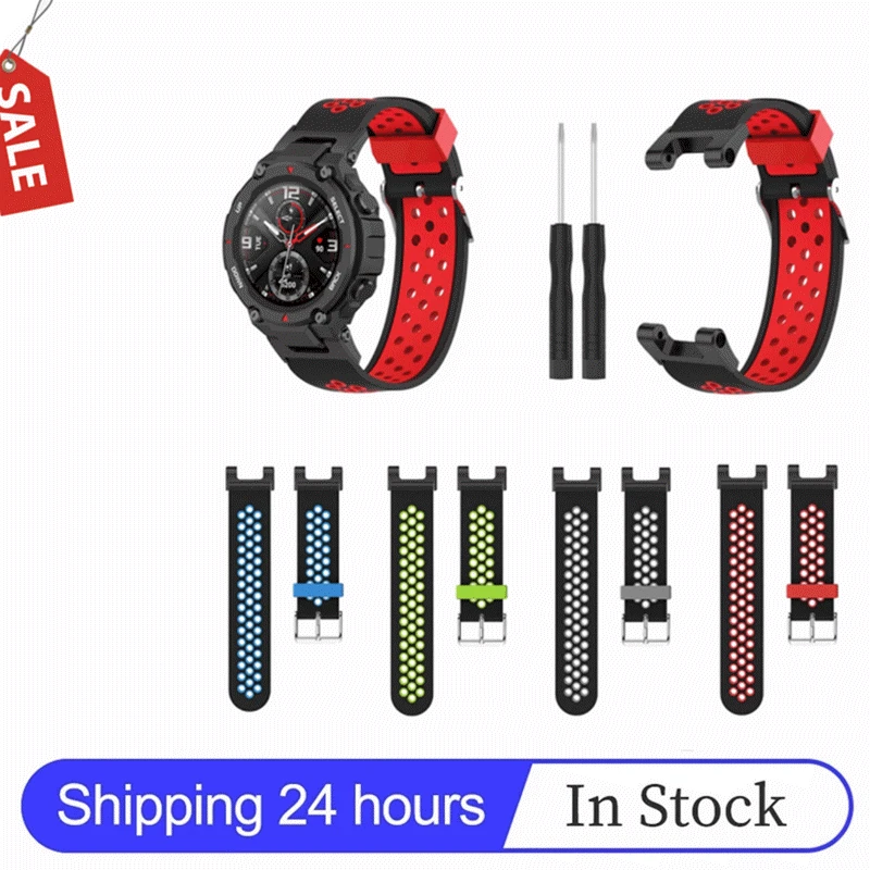 Suitable For Huami Aamazfit T-Rex/ T-Rex Pro Adjustable Elastic Breathable Pin Buckle Strap Double Color Replaceable Strap New
Suitable For Huami Aamazfit T-Rex/ T-Rex Pro Adjustable Elastic Breathable Pin Buckle Strap Double Color Replaceable Strap New