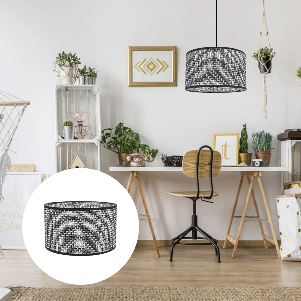 1Pc Simple Lampshade Decorative Imitation Woven Lamp Shade Light Accessory Black
1Pc Simple Lampshade Decorative Imitation Woven Lamp Shade Light Accessory Black