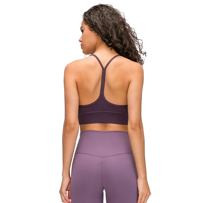 Pure color running sports underwear feminine Y-back shockproof gathering yoga sports bra
Pure color running sports underwear feminine Y-back shockproof gathering yoga sports bra