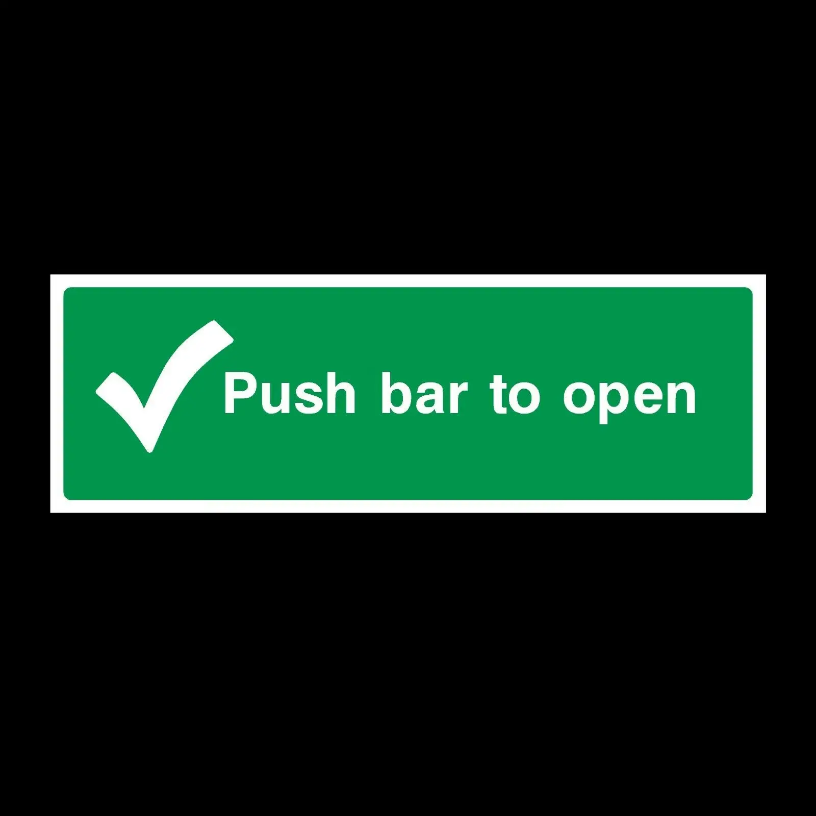 Push Bar to Open 300x100mm Plastic Sign OR Sticker (EE18) Waterproof Vinyl stickers for car Motos
Push Bar to Open 300x100mm Plastic Sign OR Sticker (EE18) Waterproof Vinyl stickers for car Motos