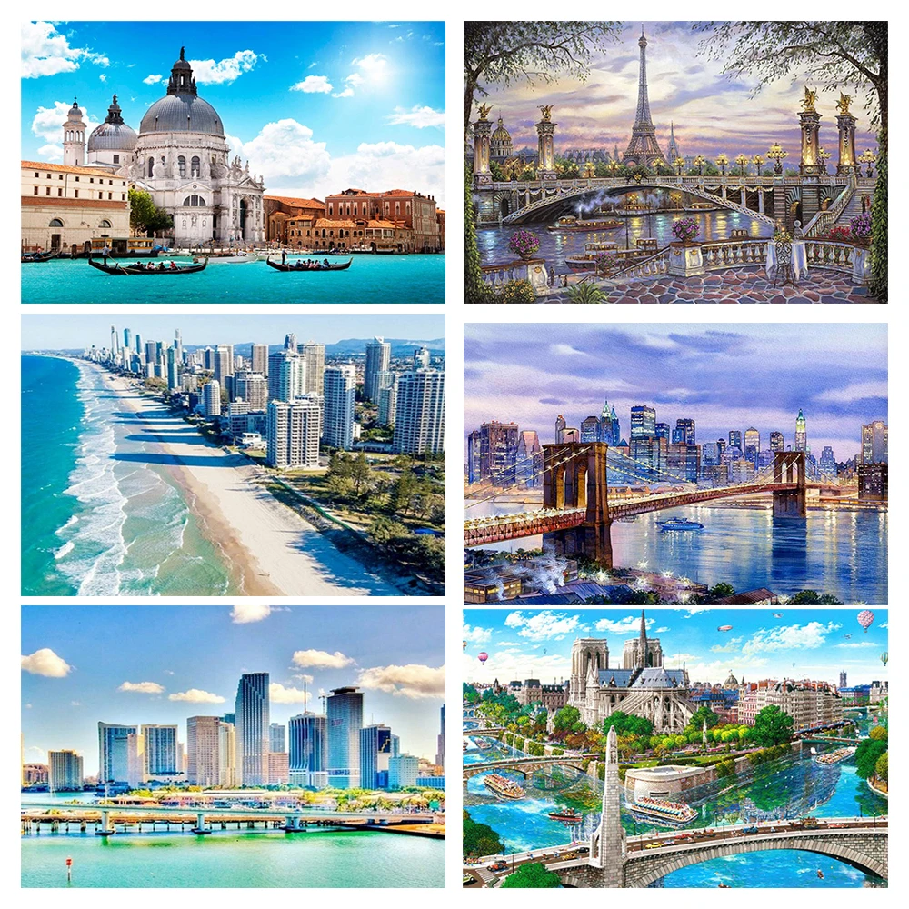 New 5D DIY Diamond Painting Building Picture Full Drill Embroidery Mosaic Cross Stitch Kit Home Decoration Holiday Gift 
New 5D DIY Diamond Painting Building Picture Full Drill Embroidery Mosaic Cross Stitch Kit Home Decoration Holiday Gift
