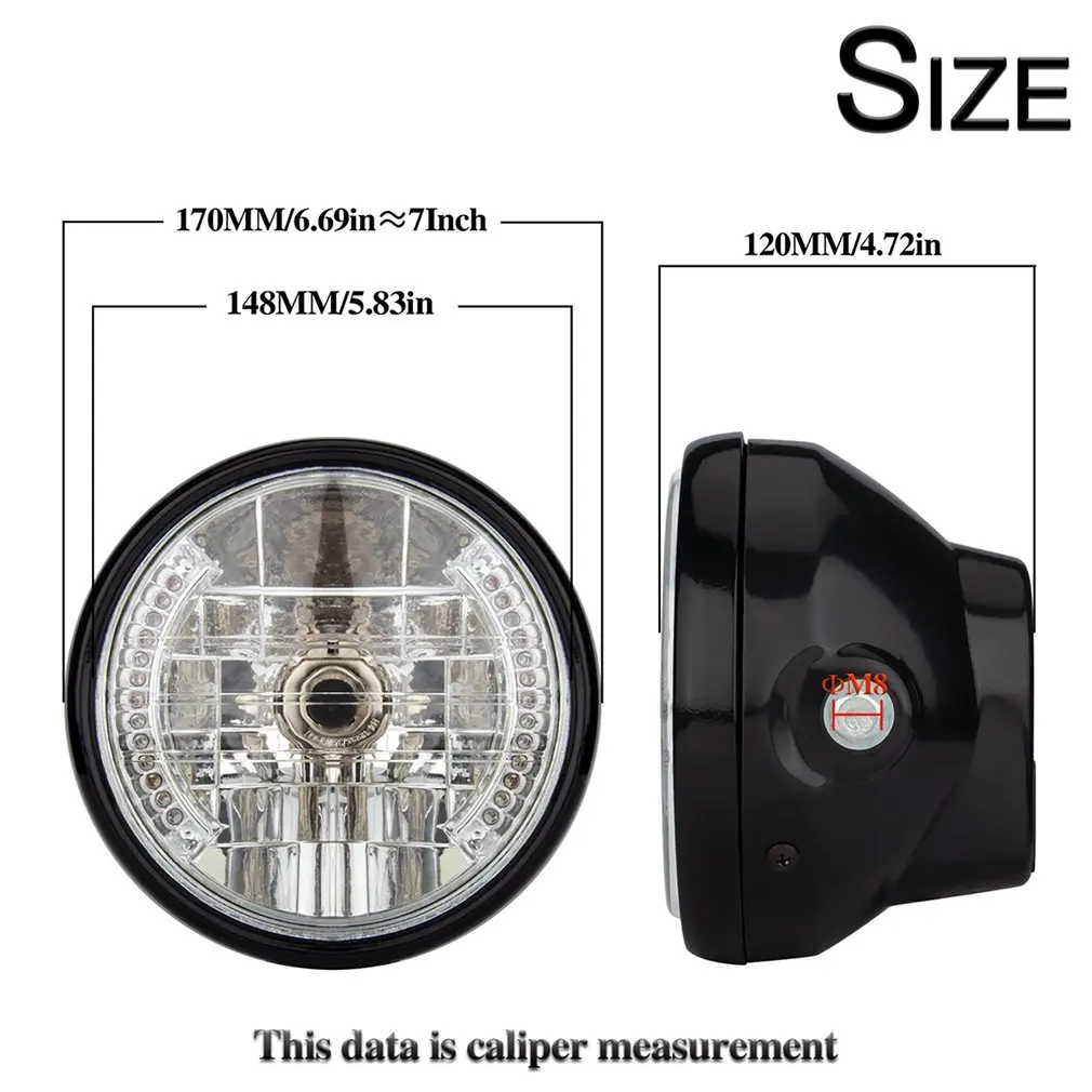 Universal 7inch 12v Motorcycle Round Headlight Turn Signal Light Head Lamp For Bobber For Honda For Yamaha For Kawasaki
Universal 7inch 12v Motorcycle Round Headlight Turn Signal Light Head Lamp For Bobber For Honda For Yamaha For Kawasaki