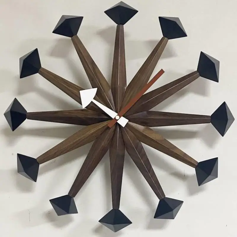 Home Decor Polygon Wall Clock Nordic Style Wall Watch Walnut Battery Operated Quartz Silent 43cm Livingroom Horloge ModernDesign
Home Decor Polygon Wall Clock Nordic Style Wall Watch Walnut Battery Operated Quartz Silent 43cm Livingroom Horloge ModernDesign