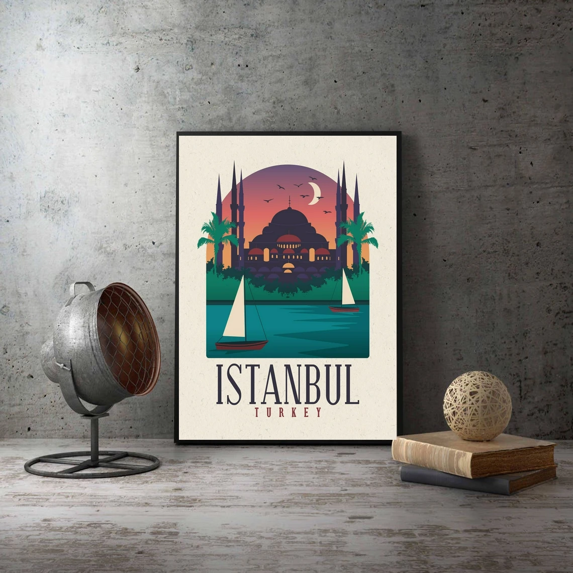 Istanbul Skyline Art Print, Turkish Art, Istanbul Turkey Travel Poster, Istanbul Art Gift
Istanbul Skyline Art Print, Turkish Art, Istanbul Turkey Travel Poster, Istanbul Art Gift