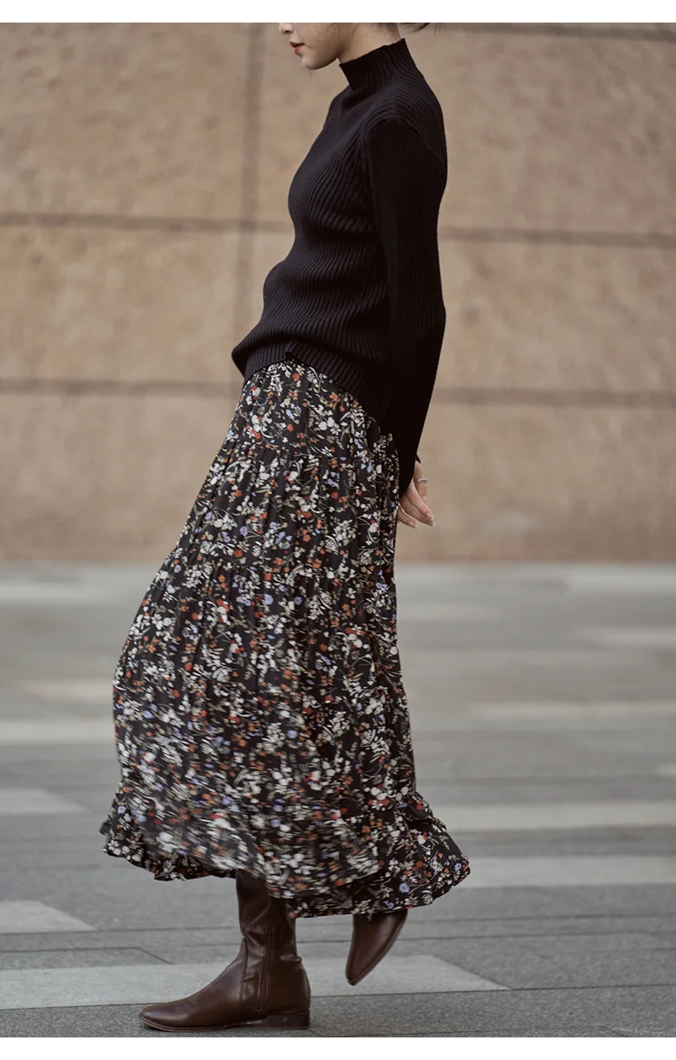 IEQJ 2021 new spring and summer fashion women clothes high waist A-line printed chiffon halfbody skirt female bottoms
IEQJ 2021 new spring and summer fashion women clothes high waist A-line printed chiffon halfbody skirt female bottoms