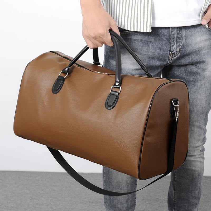 Luxury Travel Bag Men and Women Large Capacity Pu Leather Duffle Bag Male Weekender Overnight Hand Luggage Bags for Travelling
Luxury Travel Bag Men and Women Large Capacity Pu Leather Duffle Bag Male Weekender Overnight Hand Luggage Bags for Travelling