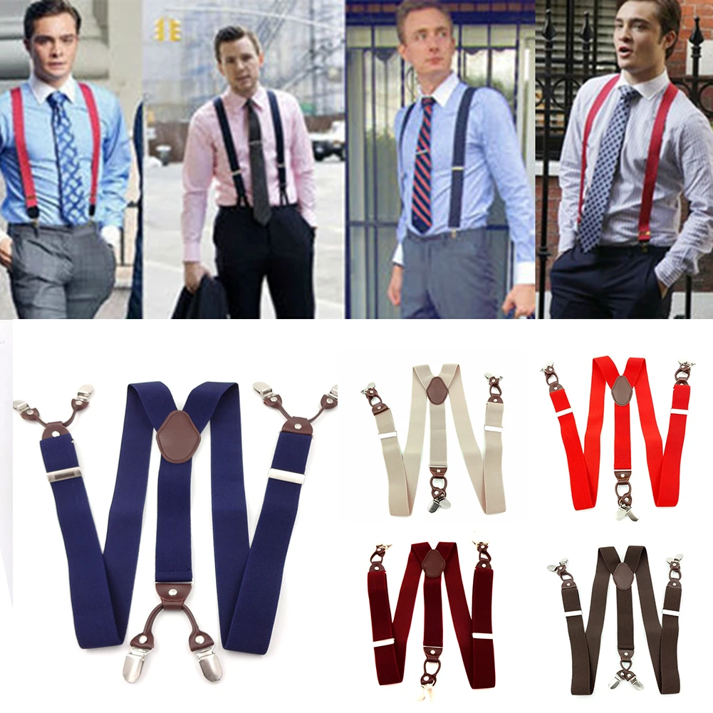 Men Leather Alloy Casual Accessories Across Vintage Portable Clip On Elastic Commercial Suspenders
Men Leather Alloy Casual Accessories Across Vintage Portable Clip On Elastic Commercial Suspenders