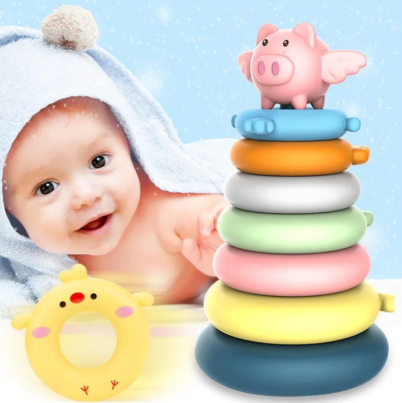 7pc Building block children's puzzle rainbow tower education stacking toy Blocks Educational Rainbow Tower Stacking ToysSillcone
7pc Building block children's puzzle rainbow tower education stacking toy Blocks Educational Rainbow Tower Stacking ToysSillcone