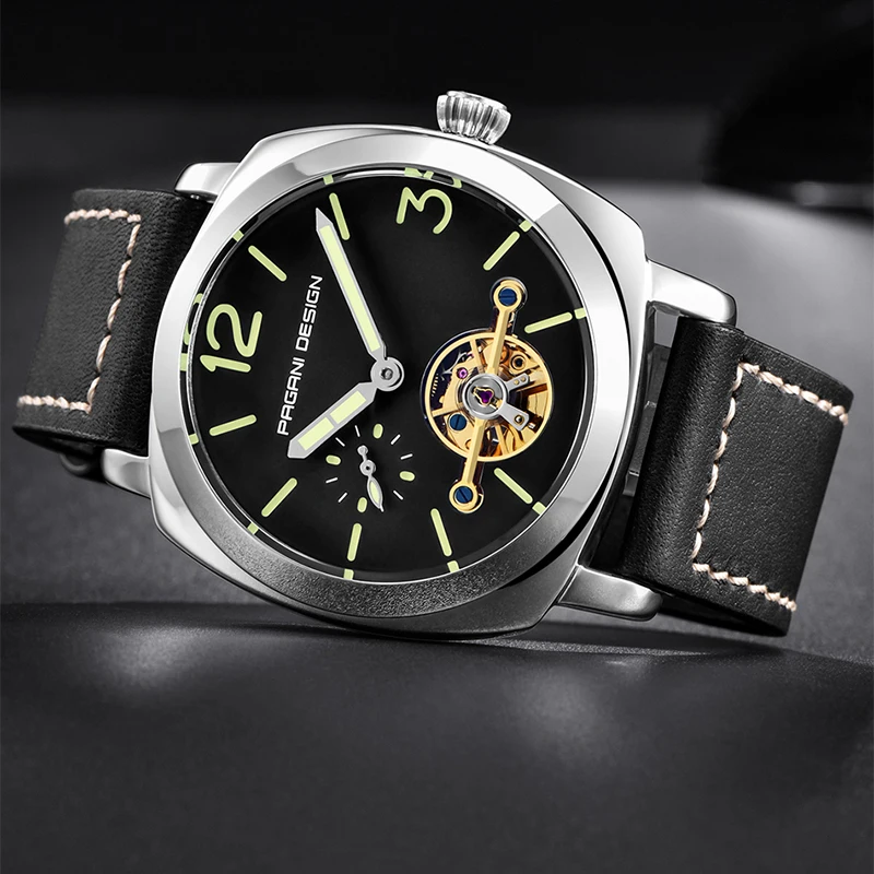 PAGANI DESIGN Self-Winding Mechanical Watch High-End Tourbillon Mechanical Watch Luminous Waterproof Fashion Casual Hollow Male 
PAGANI DESIGN Self-Winding Mechanical Watch High-End Tourbillon Mechanical Watch Luminous Waterproof Fashion Casual Hollow Male