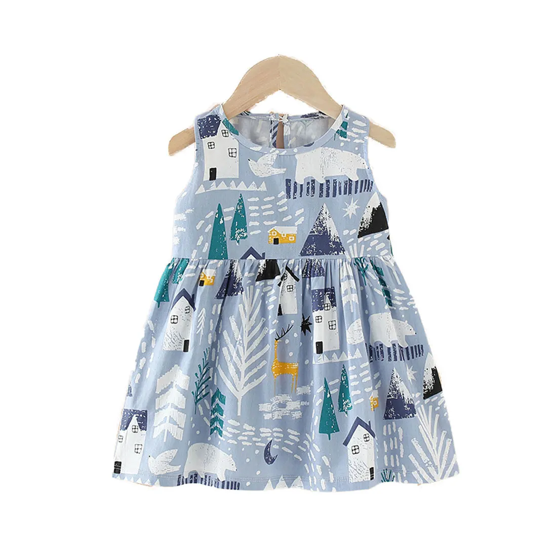 2019 Girls Dresses Summer Kids Clothes Children Sleeveless Print Princess Dress Elegant 1 2 3 4 5 6 7 8 Year Girl Dress 
2019 Girls Dresses Summer Kids Clothes Children Sleeveless Print Princess Dress Elegant 1 2 3 4 5 6 7 8 Year Girl Dress