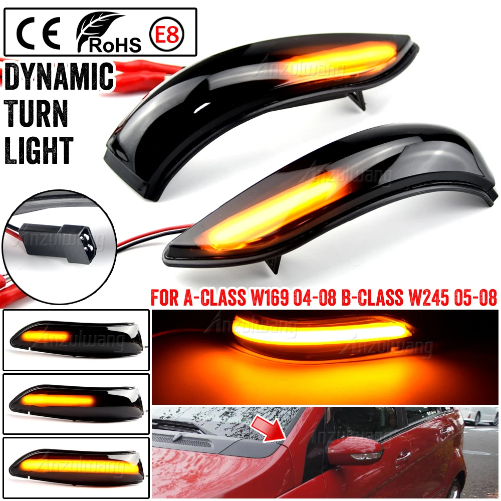 2Pcs LED Dynamic Blinker Sequential Flashing Light Rearview Mirror Indicator Lamp For Mercedes Benz A B Class W169 W245 04-08
2Pcs LED Dynamic Blinker Sequential Flashing Light Rearview Mirror Indicator Lamp For Mercedes Benz A B Class W169 W245 04-08