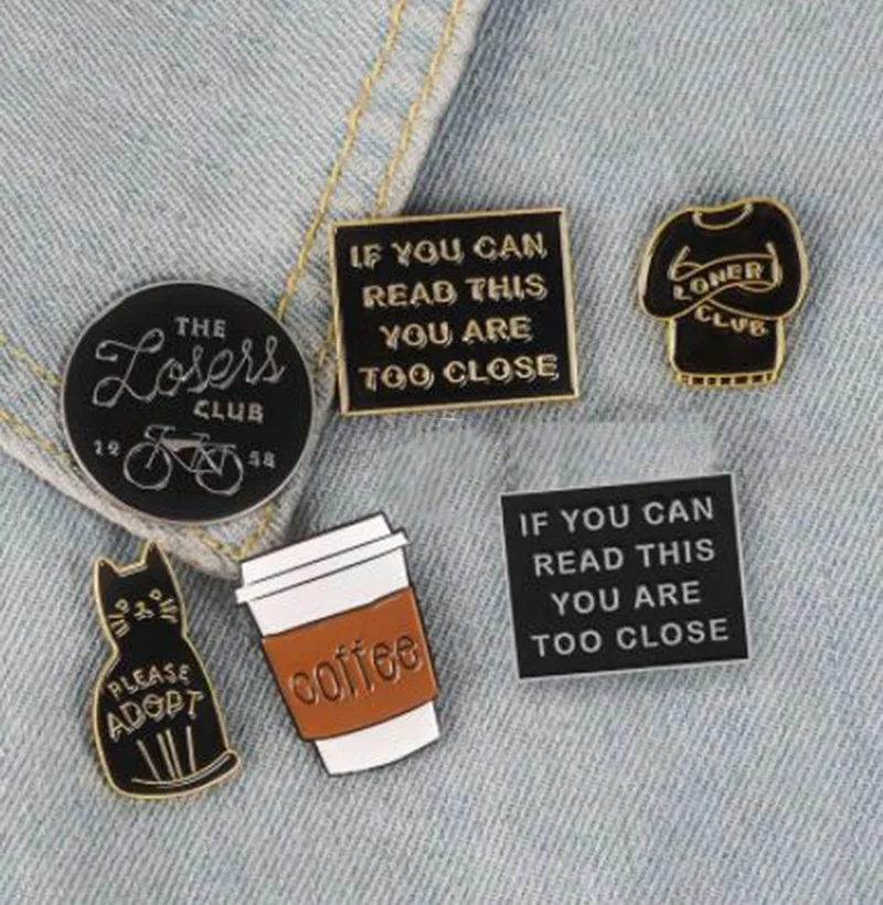 Club Enamel Pins Introvert Loner Loser Autism Badges Custom Cat Brooches Bag Clothes Lapel Pin Punk Black White Jewelry Gift
Club Enamel Pins Introvert Loner Loser Autism Badges Custom Cat Brooches Bag Clothes Lapel Pin Punk Black White Jewelry Gift