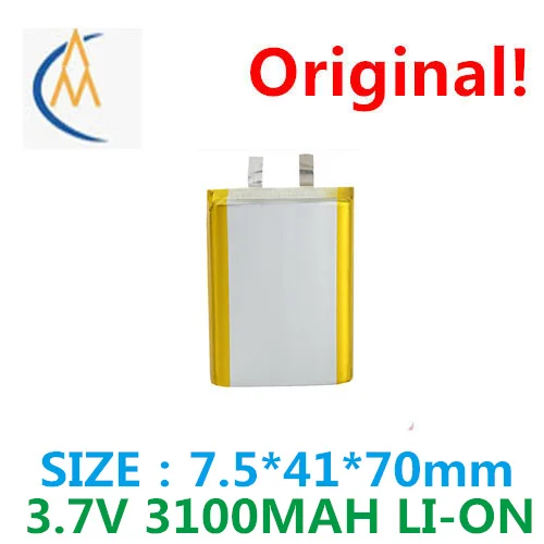 754170 lithium-ion polymer battery 3100 mah mobile power 3.7 v warm hands treasure charging rechargeable battery
754170 lithium-ion polymer battery 3100 mah mobile power 3.7 v warm hands treasure charging rechargeable battery