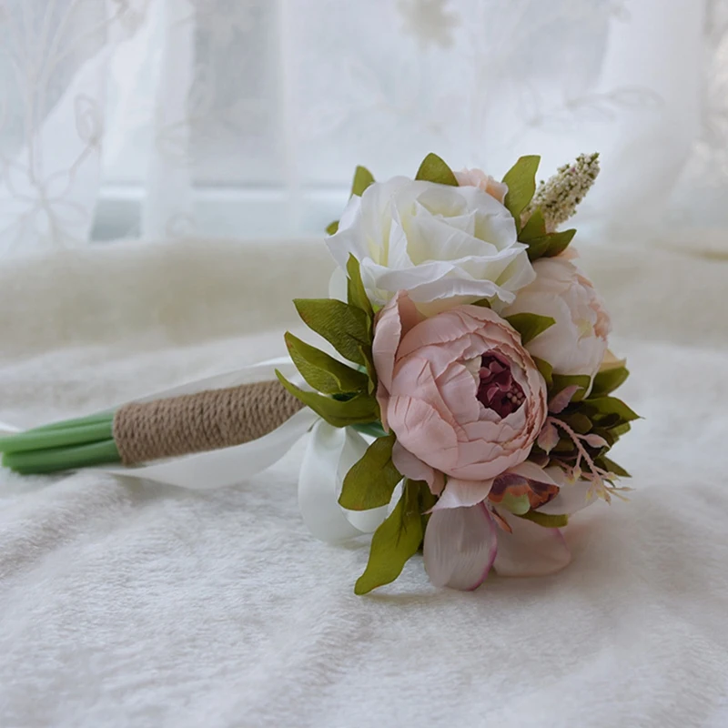 Wedding Bridal Bouquet Artificial Peony and Rose Silk Flower Wedding Bouquets for Bride Bridesmaid, Toss Bouquet
Wedding Bridal Bouquet Artificial Peony and Rose Silk Flower Wedding Bouquets for Bride Bridesmaid, Toss Bouquet