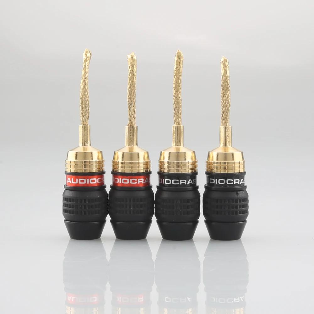 Audiocrast B836G Speaker 2mm Pin Copper Wire Braided Banana Plugs Connector HIFI Speaker Cable Plug
Audiocrast B836G Speaker 2mm Pin Copper Wire Braided Banana Plugs Connector HIFI Speaker Cable Plug